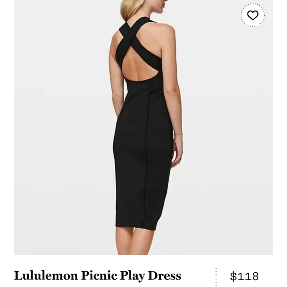 lululemon athletica Dresses & Skirts - lululemon athletica Classic Black Midi Dress